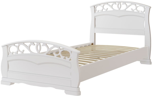 Фото Кровать односпальная Грация-1 (СМ 90х200) без основания с универсальными царгами от производителя Браво-мебель в Бахчисарае по цене 18&nbsp;520 ₽