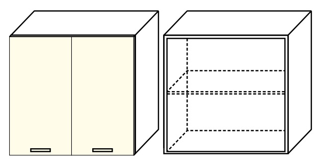 Фото Кухня Диана-4 (ЛДСП) шкаф настенный 1000 (ШВ-101) от производителя Фант-мебель в Бахчисарае по цене 3 380 ₽