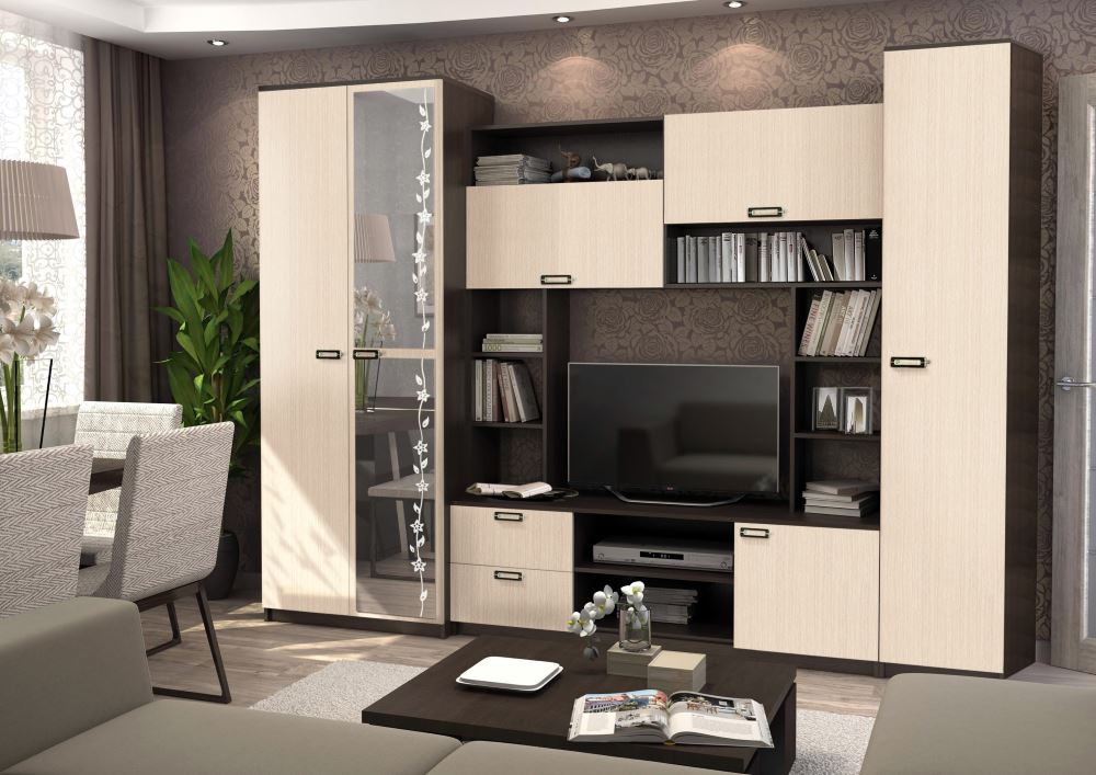 Фото Стенка Аллегро вар.№6 ЛДСП от производителя Диал в Бахчисарае по цене 20&nbsp;050 ₽