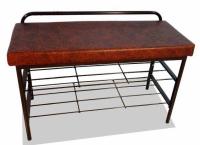 Фото  банкетка-обувница уют утяжка (40мм) производитель Металл-Конструкция