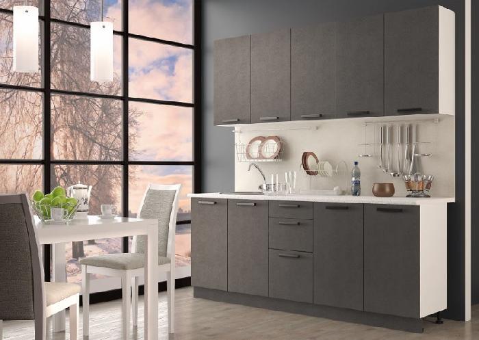 Кухня Фиджи шкаф навесной А-60 (белый, крафт,(Леко))