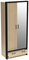 Фото shkafy-dvukhdvernye шкаф бостон (90) двухдверный (1 зеркало) производитель СБК
