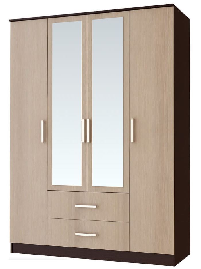 Фото Шкаф Фиеста (160) четырехдверный от производителя БТС  в Бахчисарае по цене 15&nbsp;590 ₽