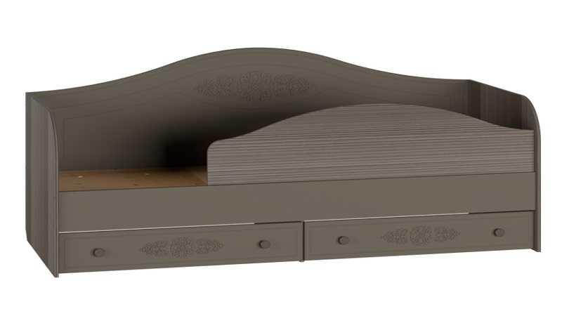 Фото Кровать односпальная Ассоль плюс АС-10 (СМ 80х200) комплектуется настилом от производителя Компасс в Бахчисарае по цене 27 800 ₽