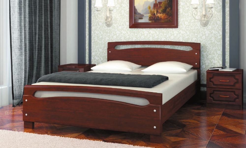 Фото Кровать двуспальная Камелия-2 (СМ 160х200) без основания с универсальными царгами от производителя Браво-мебель в Бахчисарае по цене 17 950 ₽