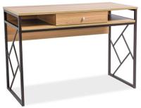 Стол компьютерный Signal Tablo B  (металл, мдф-дуб,  темно-коричневый (Signal) ) в Бахчисарае от производителя 