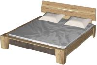 Фото  кровать двуспальная стреза new (см 180х200) без основания производитель СБК