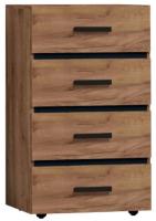 Комод Натура (Nature)-45 (дуб табачный craft-черный (Глазов) ) в Бахчисарае от производителя 