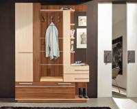 Прихожая Орфей (Цвет корпуса:ясень шимо темный-ясень шимо светлый, цвет фасада:ясень шимо темный-ясень шимо светлый, цвет обивки:молочный (Мебель Маркет) ) в Бахчисарае от производителя 
