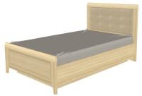 1. Кровать 1200 с мягким изголовьем КР-1031 (Ясень Асахи)