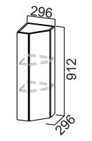 Фото  кухня модерн new шкаф навесной ш300тз (91,2) производитель 