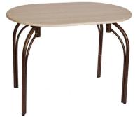 Стол обеденный Марсель (металл, мдф-ясень шимо темный,  медный антик (Бител) ) в Бахчисарае от производителя 