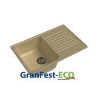 Мойка Granfest eco-78 (ГР 740х480хh200) (шир.ящ.min 720) без сифона (Цвет мойки черный) в Бахчисарае от производителя в интернет магазине Планета Комфорта Мойка Granfest eco-78 (ГР 740х480хh200) (шир.ящ.min 720) без сифона (Цвет мойки черный) в Бахчисарае от производителя