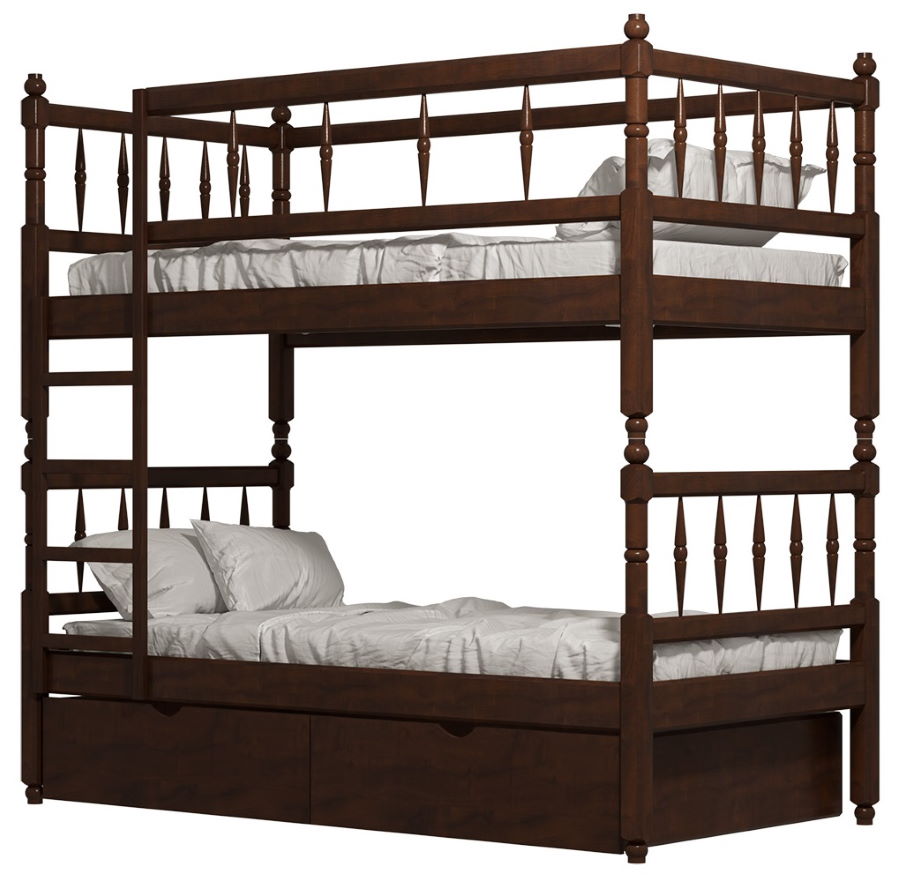 Фото Кровать двухъярусная №2 (СМ 80х190) с основанием от производителя Фант-мебель в Бахчисарае по цене 37 680 ₽