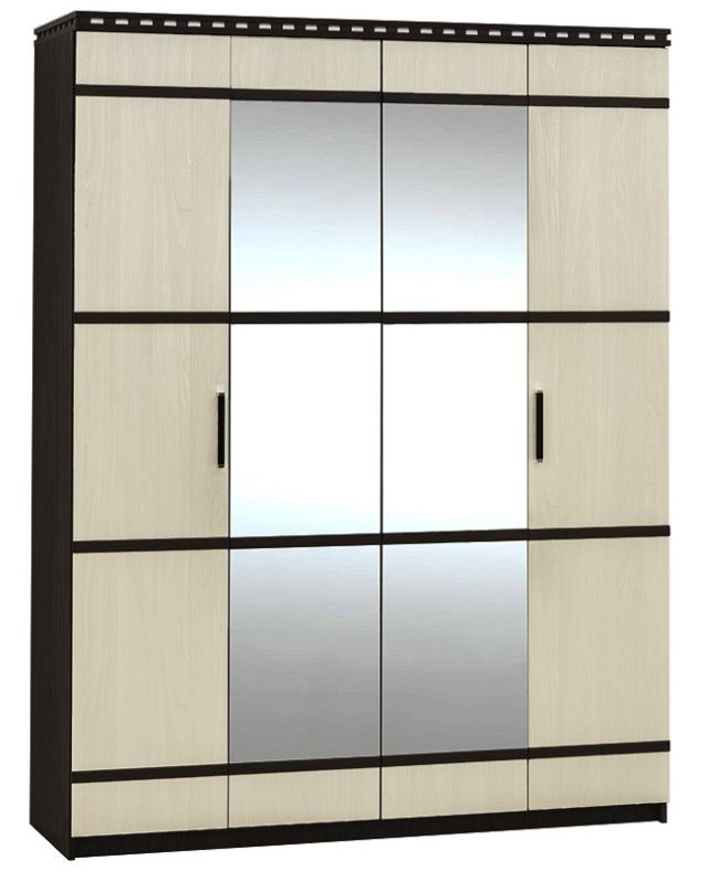 Фото Шкаф Ольга-13 (168) четырехдверный  от производителя Фант-мебель в Бахчисарае по цене 24&nbsp;300 ₽