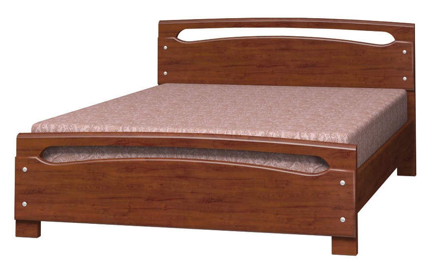 Фото Кровать двуспальная Камелия-2 (СМ 140х200) без основания с универсальными царгами от производителя Браво-мебель в Бахчисарае по цене 17 120 ₽