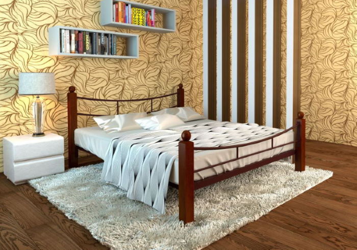 Фото Кровать двуспальная София Lux Plus (СМ 140х200) трубка металл в Бахчисарае по цене 21 010 ₽ от производителя Милсон, код товара 2000002060208, 2000002060215, 2000002060222, 2000002060239, 2000002060246, 2000002060253, 2000002060260 шт Фото Кровать двуспальная София Lux Plus (СМ 140х200) трубка металл от производителя Милсон в Бахчисарае по цене 21 010 ₽