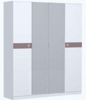 Шкаф для одежды Саманта СМ11А (дуб седан, дуб седан-кремовый,(Заречье)) в Бахчисарае от производителя 