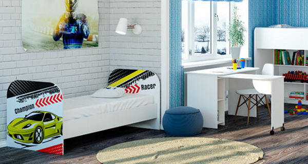 Фото Кровать детская Тойс КР-08 (СМ 80х180) от производителя БТС  в Бахчисарае по цене 9 710 ₽