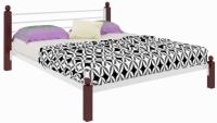 Кровать двуспальная Милана Lux (СМ 140х190) трубка металл в интернет магазине Планета Комфорта Фото derevyannye-krovati кровать двуспальная милана lux (см 140х190) трубка металл производитель Милсон