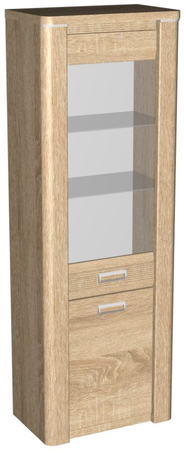 Фото Пенал со стеклом высокий Магнолия ГМ-03 от производителя СБК в Бахчисарае по цене 19&nbsp;830 ₽