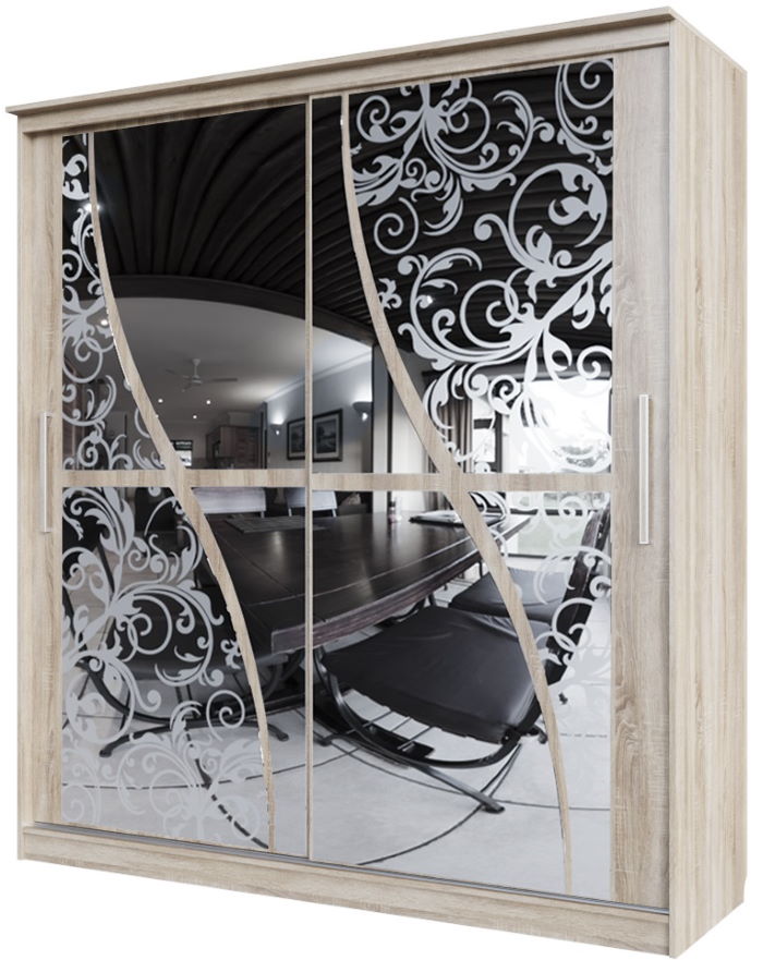 Фото Шкаф-купе №19 Волна (1,5 - 2 двери) от производителя SV-мебель в Бахчисарае по цене 33 560 ₽