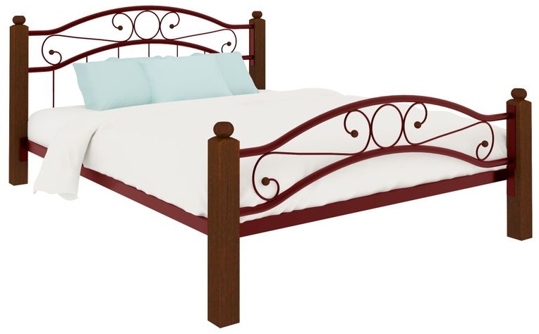 Фото Кровать двуспальная Надежда Lux Plus (СМ 140х200) трубка металл от производителя Милсон в Бахчисарае по цене 21 910 ₽