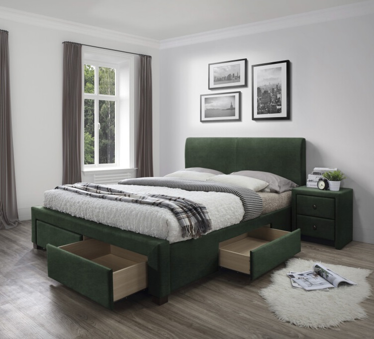 Фото Кровать двуспальная Halmar Modena 3 (СМ 160х200) c ортопедическим основанием от производителя Halmar  в Бахчисарае по цене 64 020 ₽