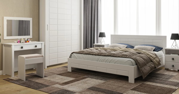 Фото Кровать двуспальная Изабель ИЗ-713К (СМ 180х200) без основания от производителя Компасс в Бахчисарае по цене 21&nbsp;980 ₽