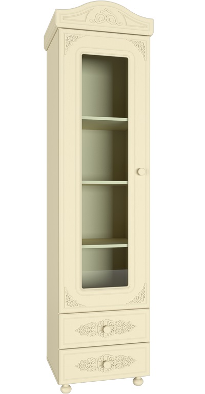 Фото Шкаф-пенал со стеклом Ассоль плюс АС-1  от производителя Компасс в Бахчисарае по цене 27 850 ₽