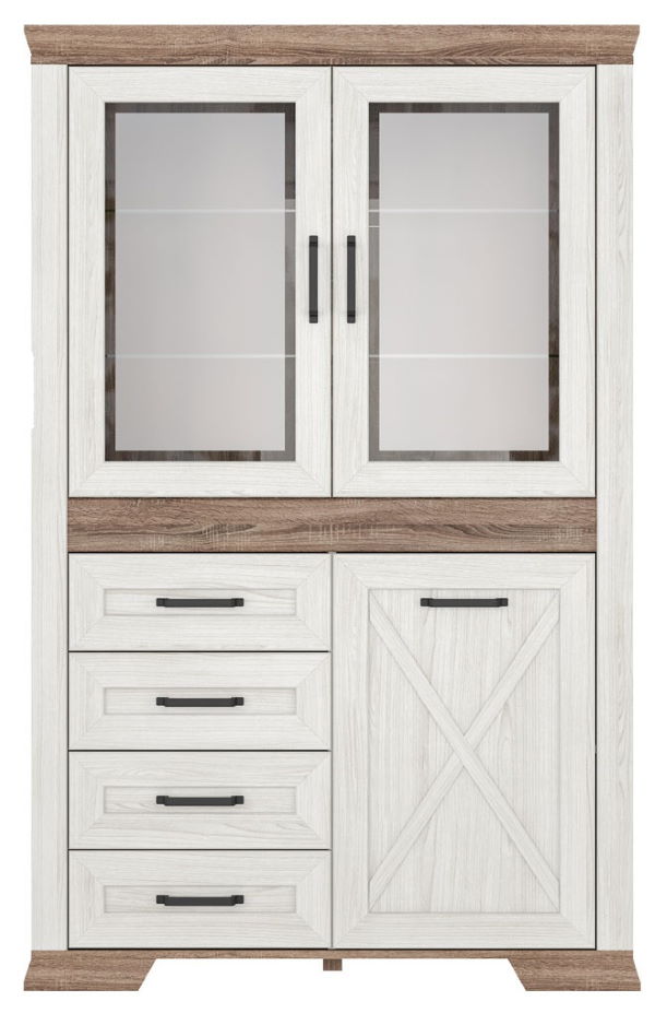 Фото Шкаф Marselle REG2W1D4S от производителя Black Red White (БРВ) в Бахчисарае по цене 46 690 ₽