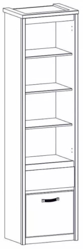Фото Шкаф открытый 1D1S Прованс (Provence) от производителя Анрэкс в Бахчисарае по цене 15 020 ₽