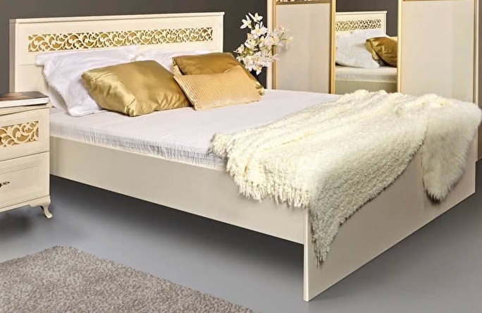 Фото Кровать двуспальная Ливадия Л8э без мягкого элемента (СМ 160х200) без основания от производителя Заречье в Бахчисарае по цене 10 600 ₽