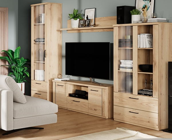 Фото Шкаф с витриной 1V2S Дорсет (Doorset) от производителя Анрэкс в Бахчисарае по цене 16 980 ₽