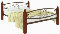 Кровать односпальная Каролина Lux Plus (СМ 120х200) трубка металл в интернет магазине Планета Комфорта Фото derevyannye-krovati кровать односпальная каролина lux plus (см 120х200) трубка металл производитель Милсон