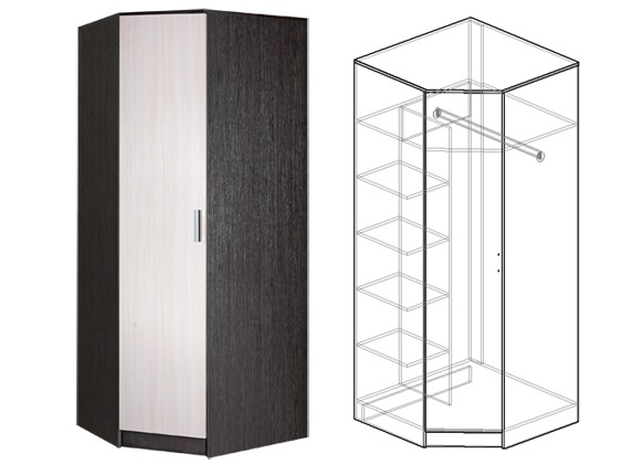 Фото Шкаф Светлана (86) угловой от производителя Мебель Маркет в Бахчисарае по цене 15&nbsp;150 ₽