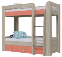 Кровать 2-х ярусная (коралл)