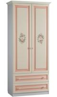Шкаф Алиса (97) двухдверный с ящиками  (белый, крем,(Мебельсон)) в Бахчисарае от производителя 