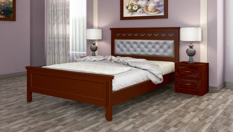 Фото Кровать двуспальная Грация (СМ 140х200) без основания с универсальными царгами от производителя Браво-мебель в Бахчисарае по цене 18 220 ₽