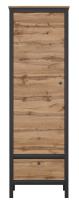 Шкаф Loft REG1D1S (дуб вотан, дуб вотан-черный (Black Red White (БРВ)) ) в Бахчисарае от производителя в интернет магазине Планета Комфорта Шкаф Loft REG1D1S (дуб вотан, дуб вотан-черный (Black Red White (БРВ)) ) в Бахчисарае от производителя