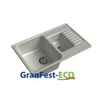 Мойка Granfest eco-21К (ГР 740х480хh200) (шир.ящ.min 720) без сифона (Цвет мойки черный) в Бахчисарае от производителя в интернет магазине Планета Комфорта Мойка Granfest eco-21К (ГР 740х480хh200) (шир.ящ.min 720) без сифона (Цвет мойки черный) в Бахчисарае от производителя