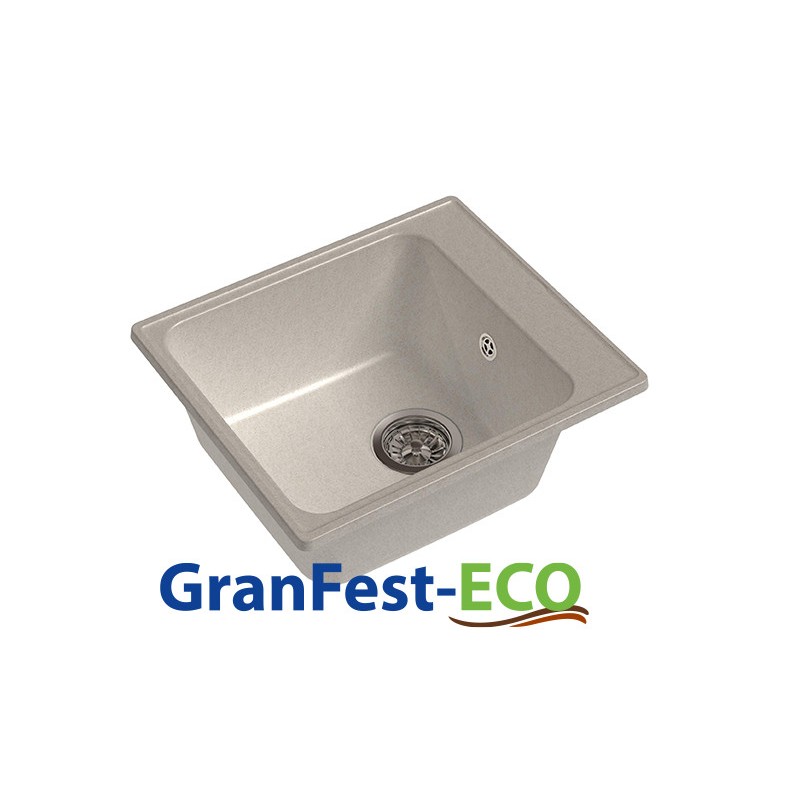 Фото Мойка Granfest eco-17 (ГР 420х480хh200) (шир.ящ.min 400) без сифона от производителя Granfest в Бахчисарае по цене 2 640 ₽
