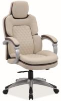 Кресло компьютерное Signal Q-388 (Материал обивки: экокожа, цвет обивки: кремовый-коричневый (Signal) ) в Бахчисарае от производителя 