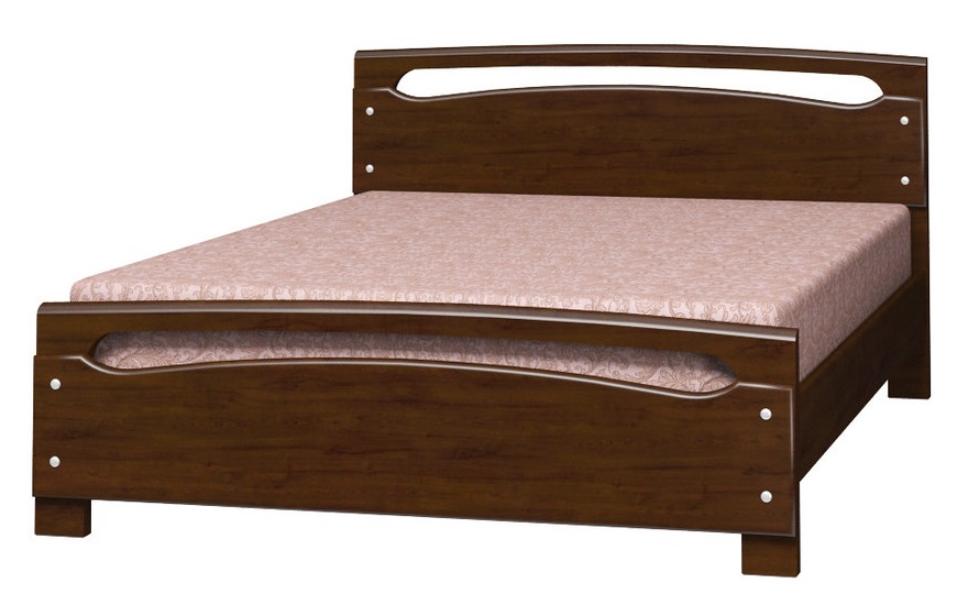 Фото Кровать двуспальная Камелия-2 (СМ 160х200) без основания с универсальными царгами от производителя Браво-мебель в Бахчисарае по цене 17 950 ₽