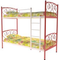 Фото  кровать двухъярусная злата (см 90х190) трубка металл производитель Милсон