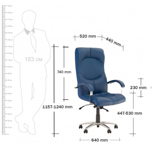 Фото Кресло для руководителя Гермес (Germes) аnifix (алюминий) от производителя Новый стиль в Бахчисарае по цене 20&nbsp;100 ₽
