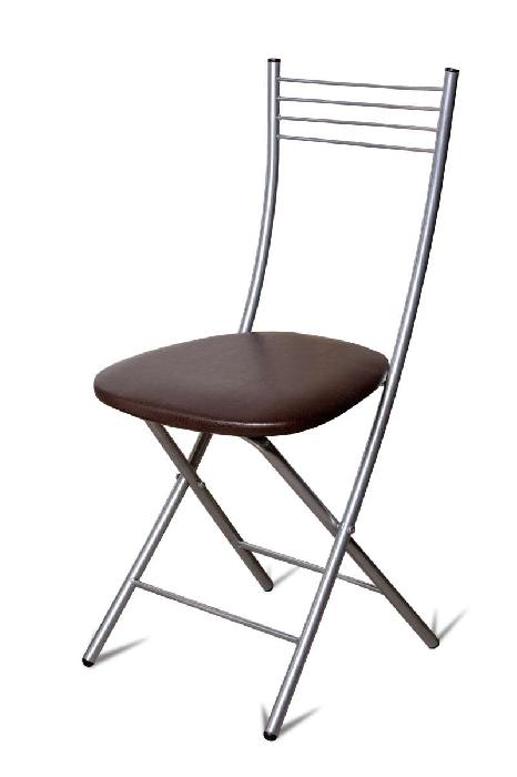 Стул Хлоя (складной) ( Обивка стула:экокожа , металлик, умбер (Бител) )
