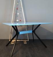 Стол обеденный DT-652 (металл, мдф-белый,  белый (La-alta) ) в Бахчисарае от производителя 