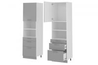 Кухня Бронкс пенал П-63 (белый, бетон,(Леко)) в Бахчисарае от производителя 