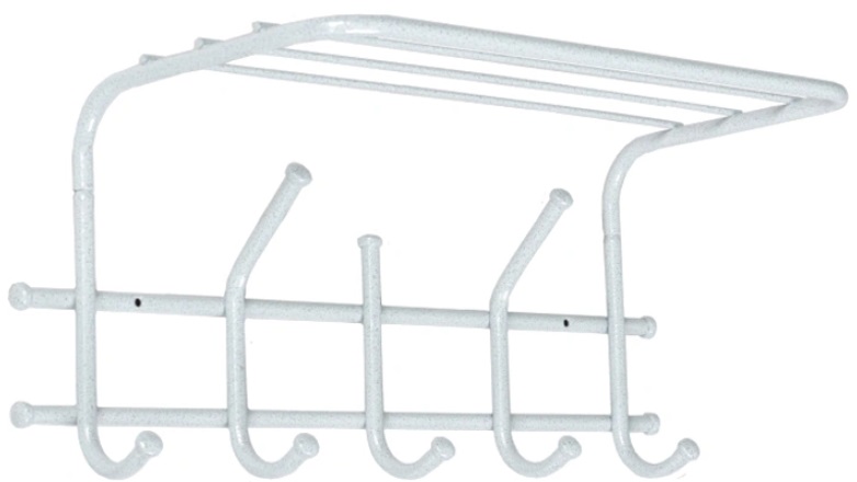 Фото Вешалка с полкой Эра 5 от производителя Завод металлических изделий в Бахчисарае по цене 570 ₽